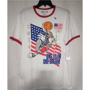 Bugs bunny ''one team, one dream'' faded shirt size medium